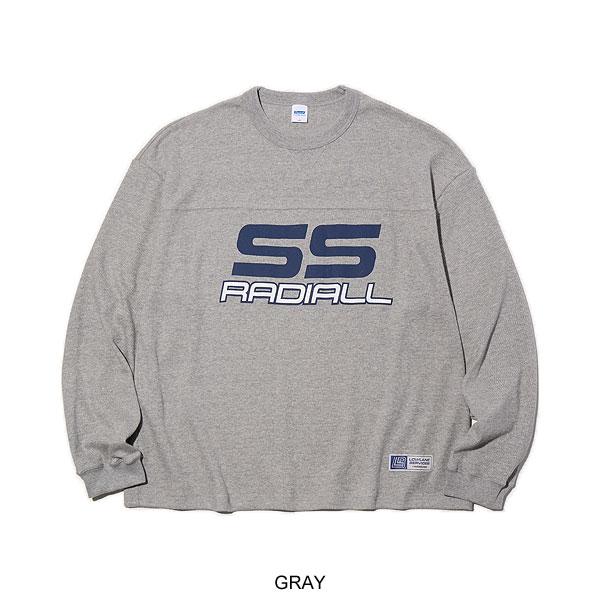 未使用 Radiall Coupe フットボールシャツ グレー　L ラディアル Tシャツ RADIALL COUPE - FOOTBALL SHIRT L/S radiall