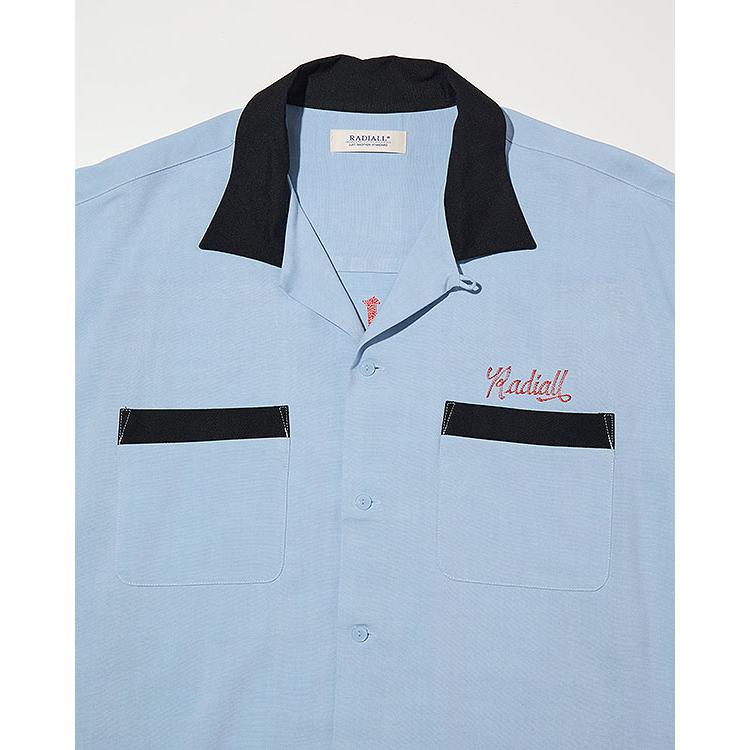 ラディアル シャツ RADIALL KEYSTONE - OPEN COLLARED SHIRT S/S メンズ 半袖 オープンカラーシャツ 送料無料 ストリートの画像