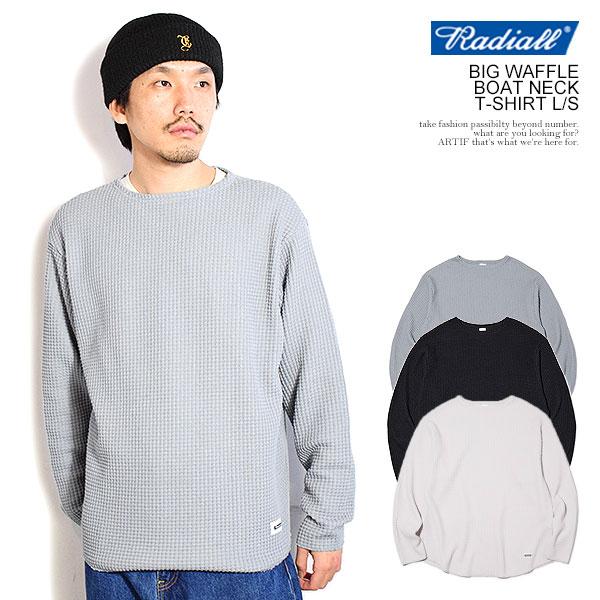 ラディアル Tシャツ RADIALL BIG WAFFLE - BOAT NECK T-SHIRT L/S