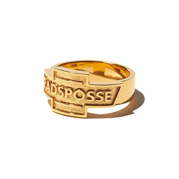ラディアル リング RADIALL POSSE - EMBLEM RING -18K PLATED- radiall メンズ ピンキーリング ストリート ラディアル リング RADIALL POSSE - EMBLEM RING -18K PLATED- radiall メンズ ピンキーリング ストリート