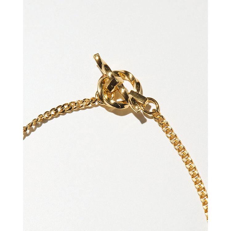 ラディアル ネックレス RADIALL CURB - T-BAR NECKLACE -GOLD PLATED