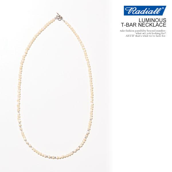 新品未使用RADIALL ラディアル ネックレス SLIVER925 パール ラディアル ネックレス RADIALL LUMINOUS - T-BAR NECKLACE radiall
