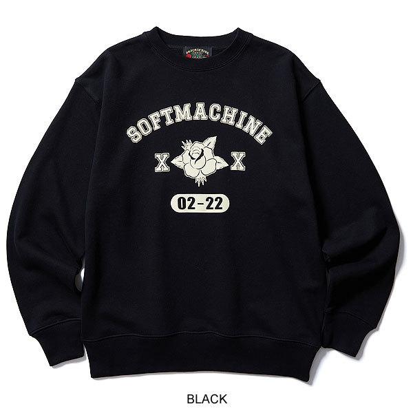 SALE セール SOFTMACHINE ソフトマシーン スウェット ROSE COLLEGE 