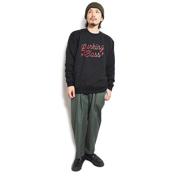【LURKING CLASS】ラーキングクラス 2023秋冬 CURSIVE LOGO CREW メンズ トレーナー トップス 長袖 スケートボード LURKING CLASS（ラーキングクラス） SALE セール スウェット LURKING