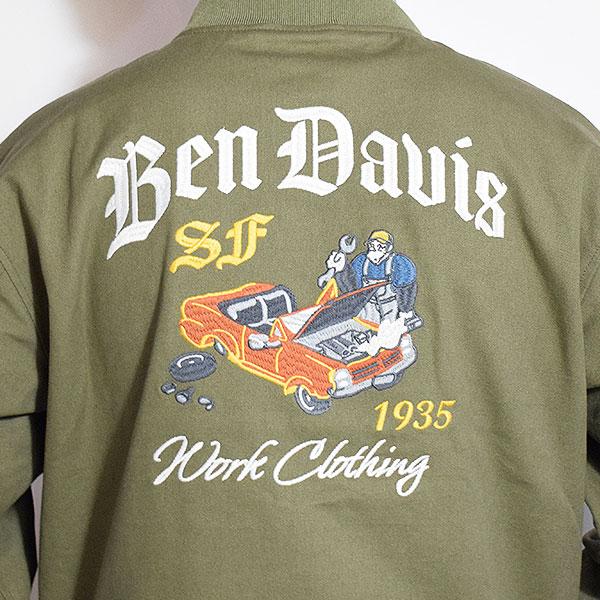 BEN DAVIS/WHITE LABEL ベンデイビス ジャケット DAVIS MECHANIC EMB