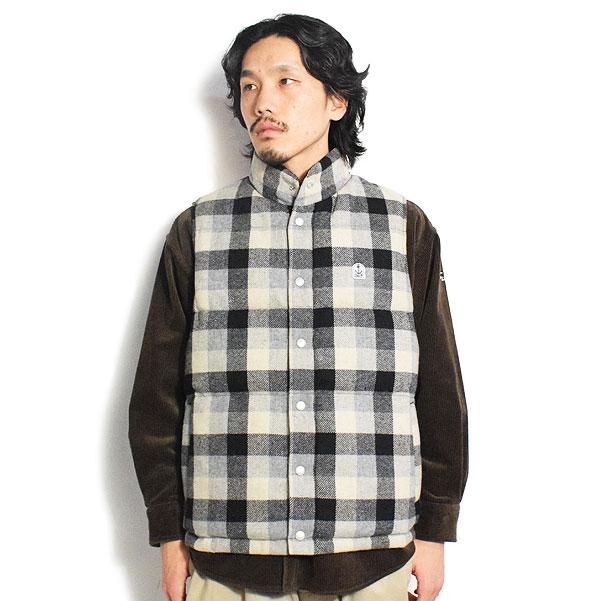 50％OFF SALE セール FIDELITY フィデリティ RECYCLED WOOL CHECK REVERSIBLE DOWN VEST リバーシブル ダウンベスト atfjkt FIDELITY（フェデリティー） SALE セール フィデリティ ベスト