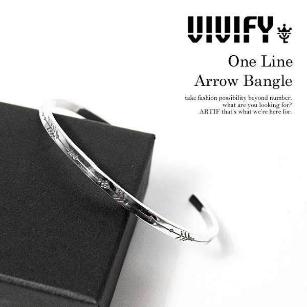 ビビファイ バングル VIVIFY One Line Arrow Bangle｜artif