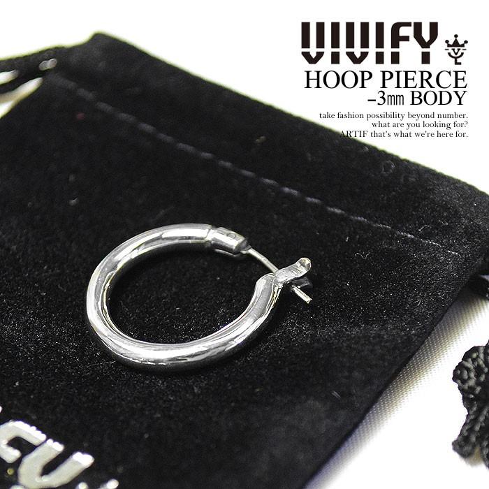 VIVIFY（ビビファイ） ピアス VIVIFY HOOP PIERCE -3mm BODY メンズ