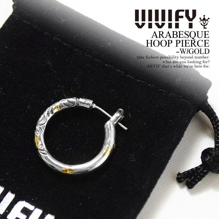 ビビファイ ピアス VIVIFY ARASBESQUE HOOP PIERCE -W/GOLD