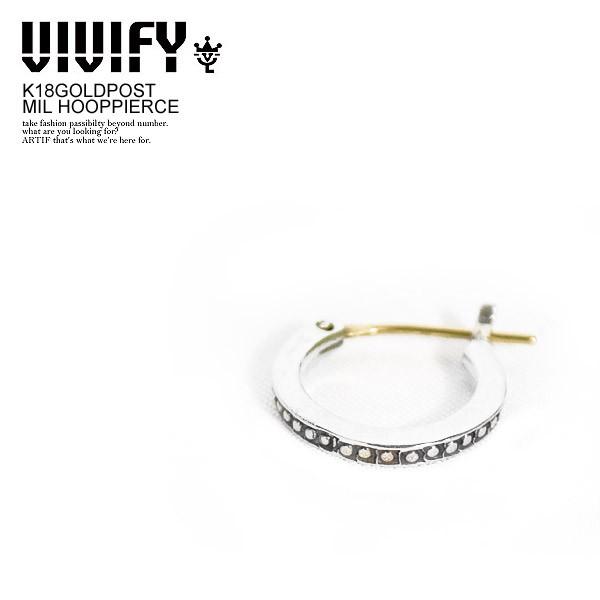 VIVIFY（ビビファイ） ピアス VIVIFY K18GOLDPOST MIL HOOPPIERCE