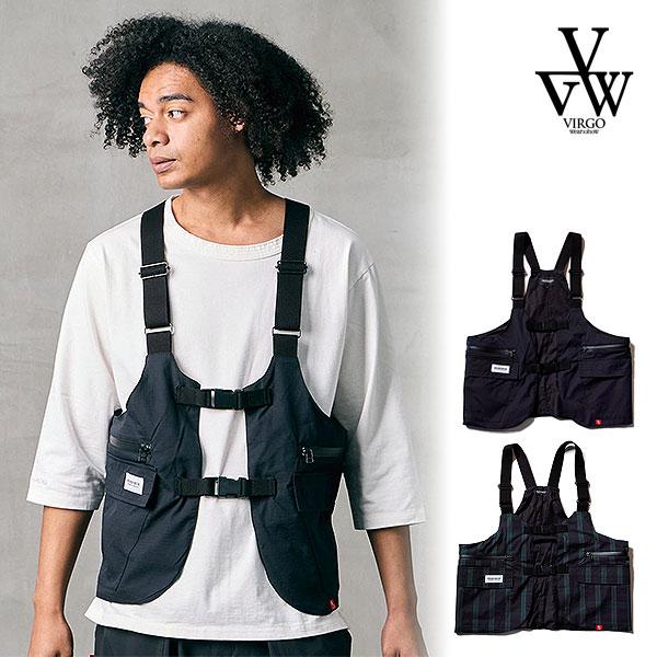 ふりーるVIRGOwearworks Vネック ドローストリング つなぎ VIRGOwearworks（ヴァルゴウェアワークス） 2026 春夏 先行予約 4月〜5
