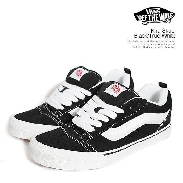 VANS（ヴァンズ） スニーカー VANS Knu Skool Black/True White メンズ