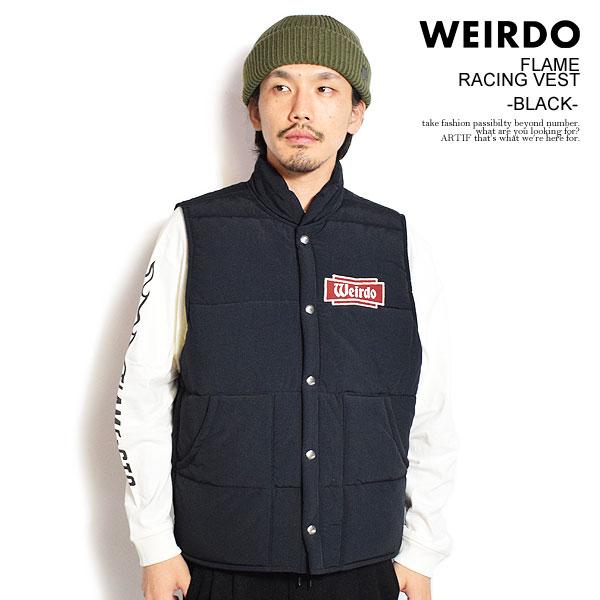 WEIRDO（ウィアード） ベスト WEIRDO FLAME - RACING VEST -BLACK