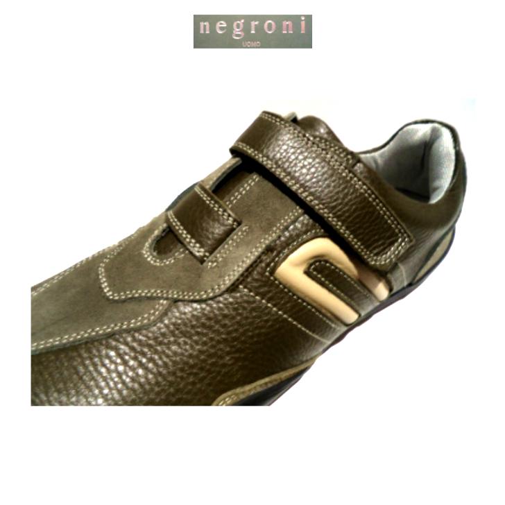 negroni＜ネグローニ＞ドライビングシューズ（牛革）Dブラウン/24.0cm〜27.0cm/日本製/3Eサイズ/マジックテープ/当店限定・原皮終了により現品限り negroni＜ネグローニ＞ドライビングシューズ 牛革 Dブラウン/24