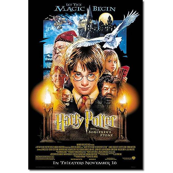 映画ポスター ハリーポッターと賢者の石 グッズ /ドリューストルザン版