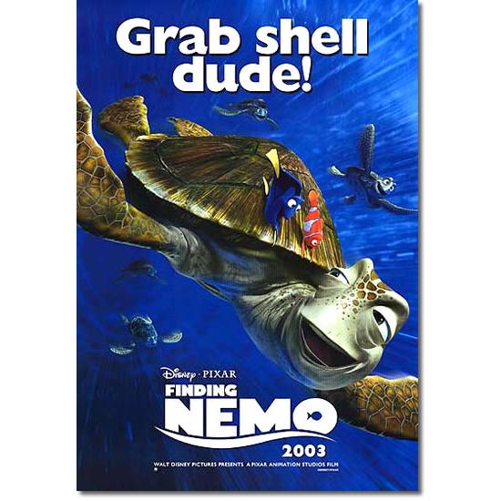 映画ポスター ファインディングニモ グッズ Rep Turtle Grab Shell Dude Ss P 0342 フェーマス サイン ポスターズ 通販 Yahoo ショッピング
