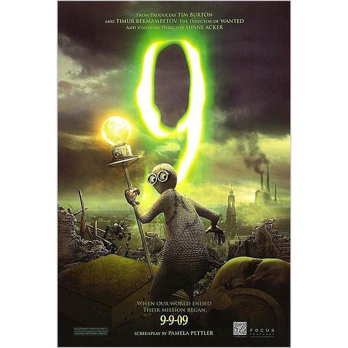 9 ナイン 9番目の奇妙な人形 グッズ 映画ポスター フレーム別 おしゃれ デザイン インテリア 大きい アート B1に近い /ADV-A-両面 9番目の奇妙な人形 ナイン