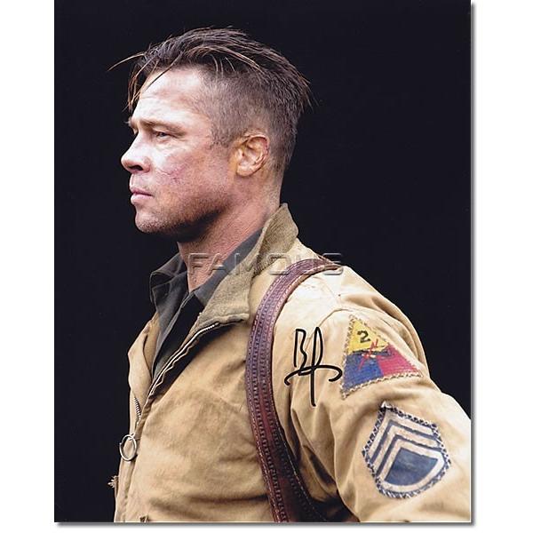 最適な材料 直筆サイン入り写真 ブラッドピット フューリー 映画グッズ 楽天 Www Technet 21 Org