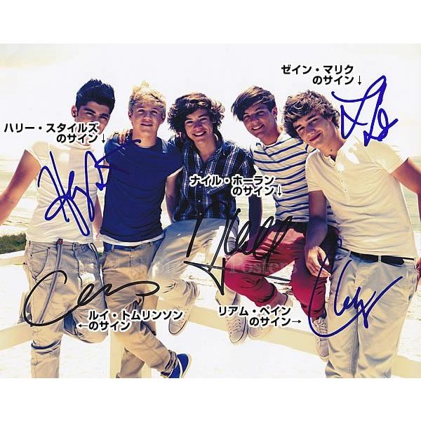 直筆サイン入り写真 ワンダイレクション /ゼイン ルイ ナイル リアム