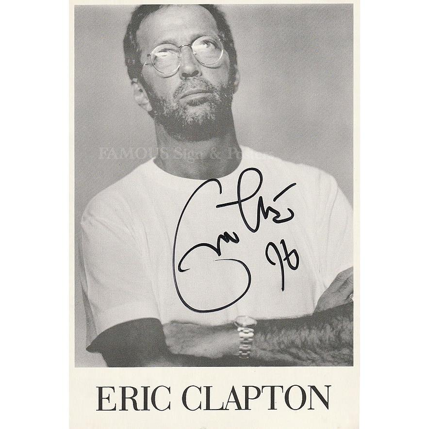 エリッククラプトン グッズ Eric Clapton 直筆サイン入り 