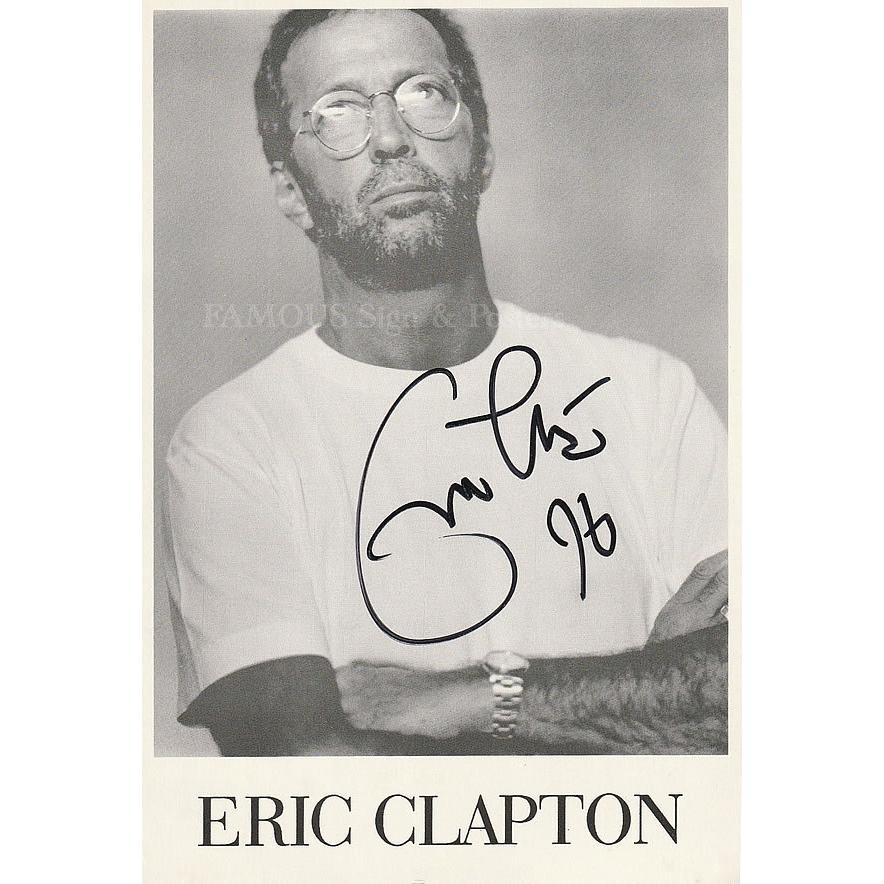 【国産】 エリッククラプトン グッズ Eric Clapton 直筆サイン入りプロモーションカード オートグラフ フレーム別 /鑑定済 【ZY1448173626】(50600円)