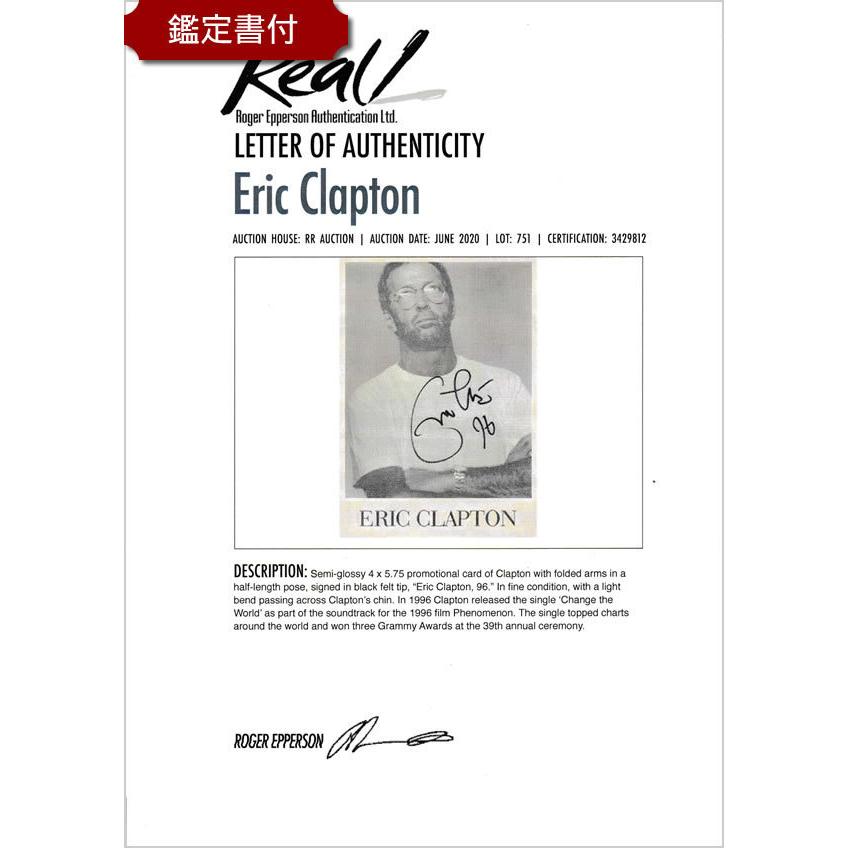 【国産】 エリッククラプトン グッズ Eric Clapton 直筆サイン入りプロモーションカード オートグラフ フレーム別 /鑑定済 【ZY1448173626】(50600円)