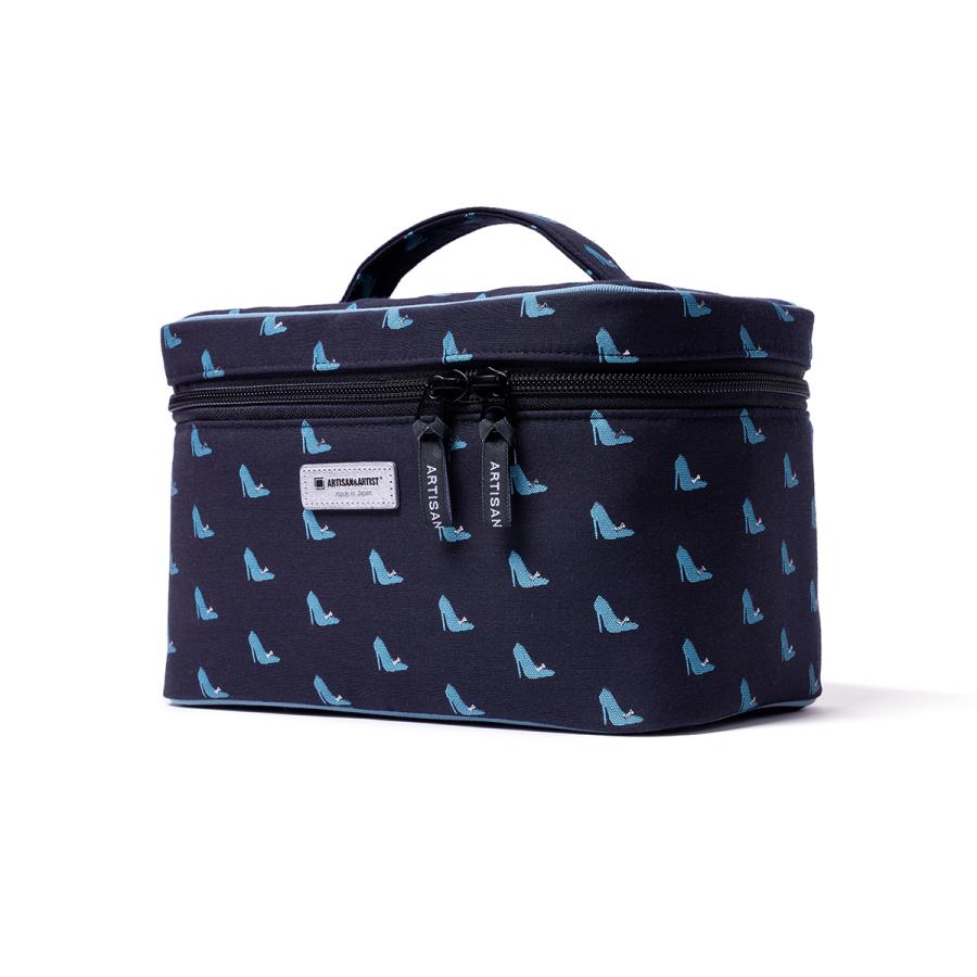 印伝 甲州印伝 印傳屋 上原勇七 ポーチ 化粧ポーチ 4405 小桜 黒地×赤