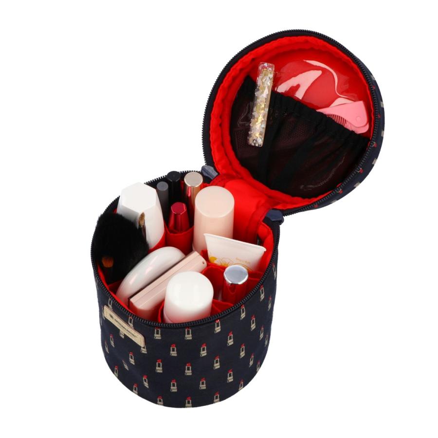 ARTISAN＆ARTIST 黒×赤バニティポーチ 日本製 ARTISAN＆ARTIST 黒×赤