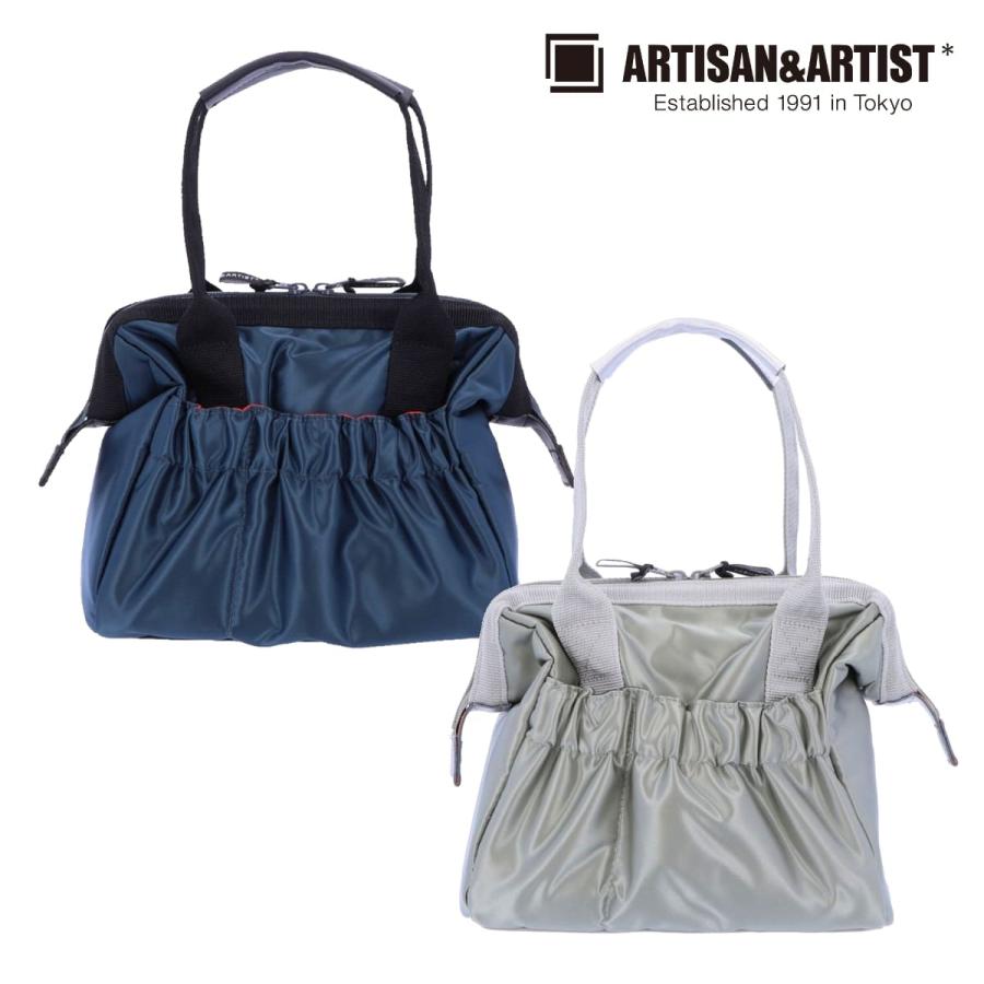 ARTISAN&ARTIST がま口 バッグ ワイドオープン・ハンドバッグ ポッシュ