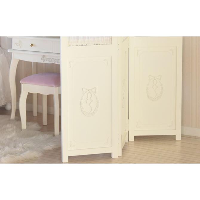 返品送料無料 ガーリープリンセスｒｏｃｏｃｏ ３連スクリーン 白家具 ロココ調 アンティーク調 姫系 白家具 姫系 彫刻 リボン 家具 インテリア エレガント 可愛い Btr Mt Sc 10 Wh 輸入家具専門店アートイタリア 特別送料無料