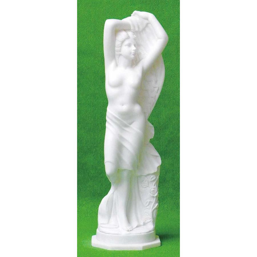 【2021最新作】 彫刻 石像 40kg　ヴィーナス 90cm　重さ約 高級四川白石　高さ 大理石 水浴の美女 彫刻