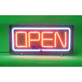 ネオン管 看板 〈OPEN〉網 : アートジャパン ヤフー店 - 通販 - Yahoo