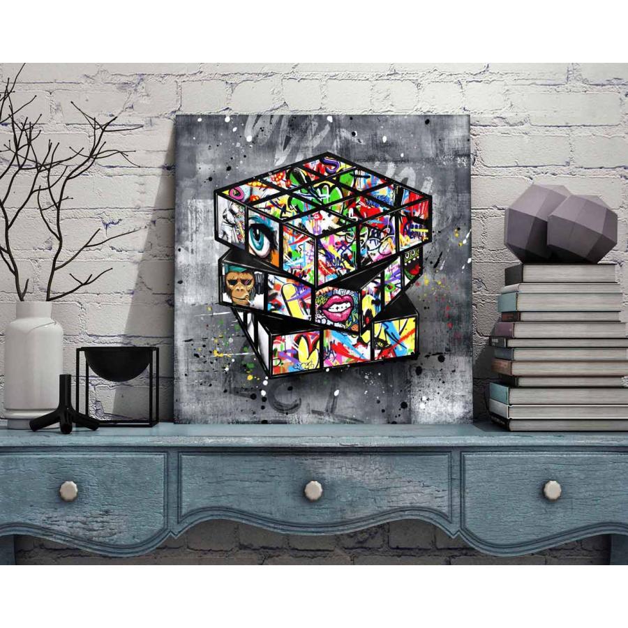 新商品 ARTJOY マジックキューブ 50cm 黒 絵画 インテリア 新商品 ARTJOY マジックキューブ 50cm 黒 絵画 インテリア