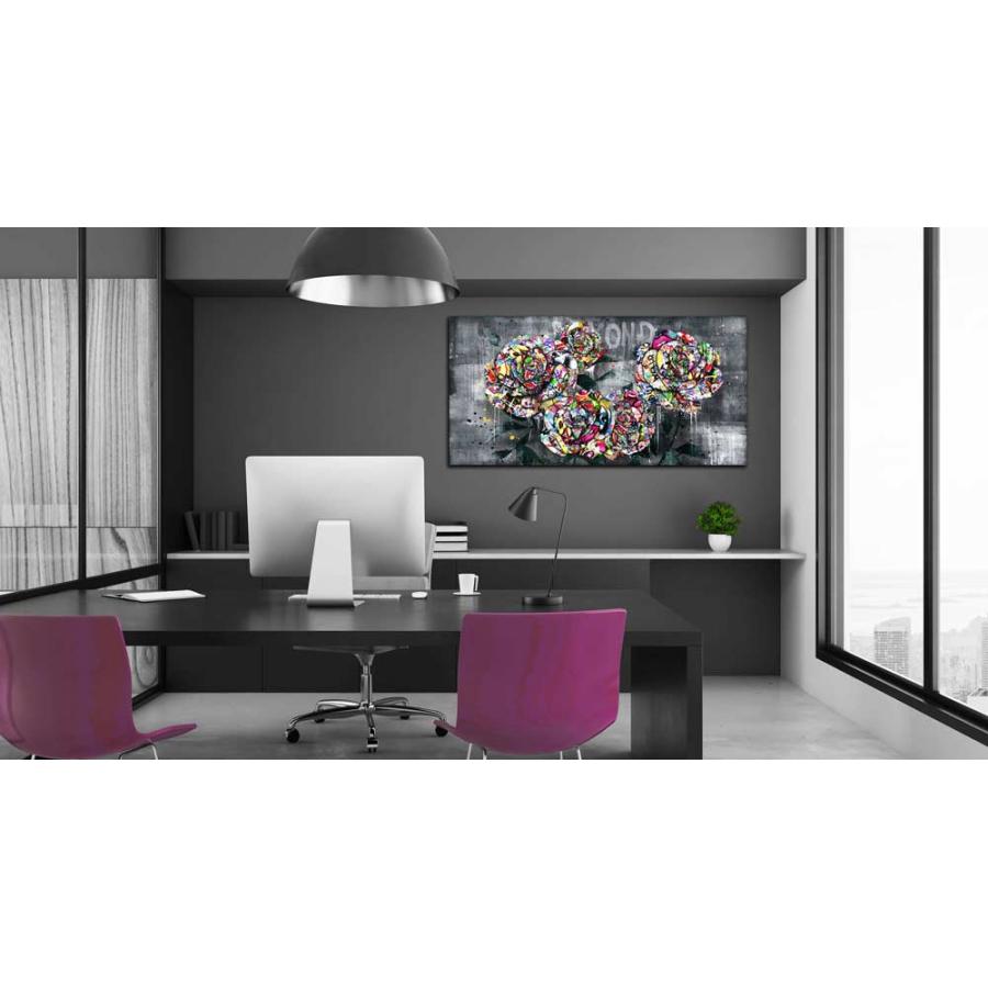 展示品 アート アートパネル インテリアアート インテリアパネル 絵 ARTJOY 5ROSES アートパネル 100cm 絵画 インテリア ポップ