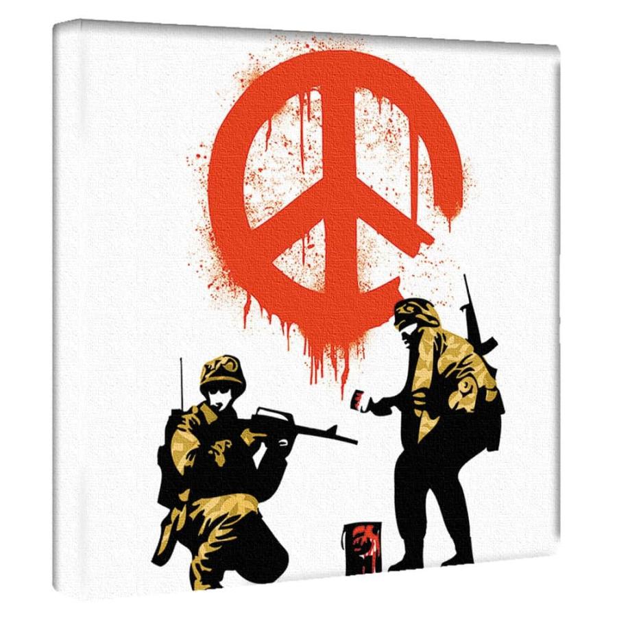 Banksy アートパネル Peace Sign Soldiers インテリアアート リビング バンクシー 模様替え 作品 ポスター ld 1907 007 Art Lab Yahoo 店 通販 Yahoo ショッピング