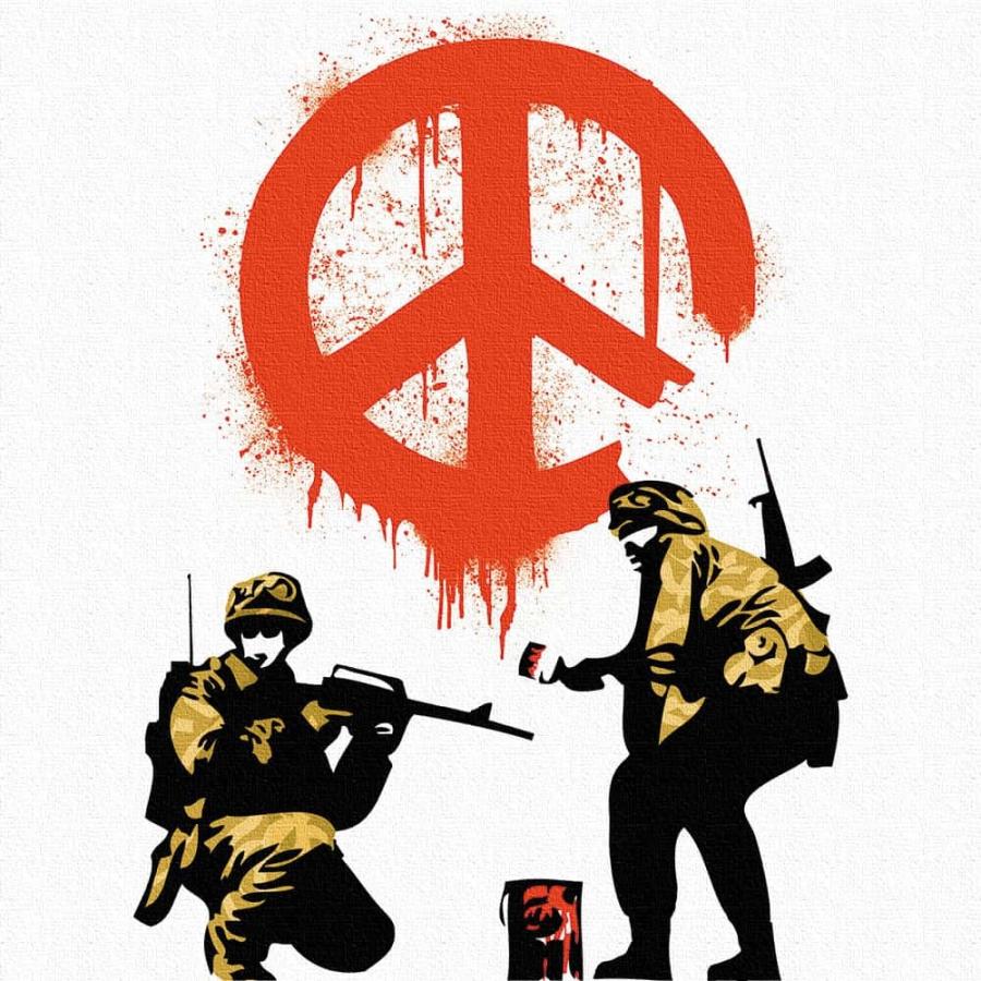 バンクシー Banksy アートパネル Peace Sign Soldiers インテリアアート バンクシー作品 ポスター｜artjp｜09
