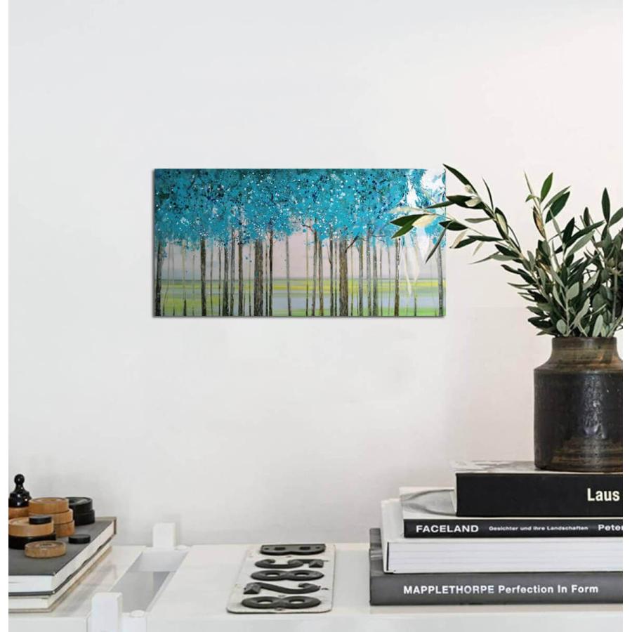 絵画 北欧 NORDIC FOREST BLUE TEAL 壁掛け インテリア 壁 飾り アート