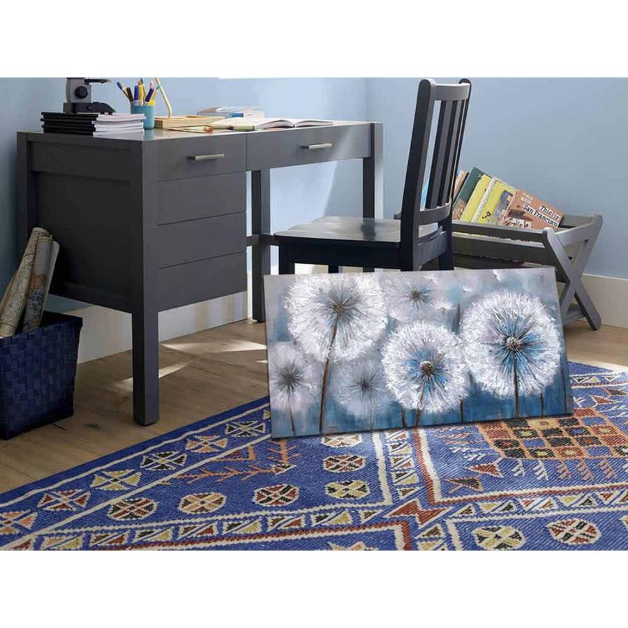 絵画 北欧風の壁アートNORDIC Dandelion 壁掛け インテリア 壁 飾り アート 絵 タンポポ 花 抽象 リビング ベッドルーム ホテル モダン 洋風 青 緑の画像