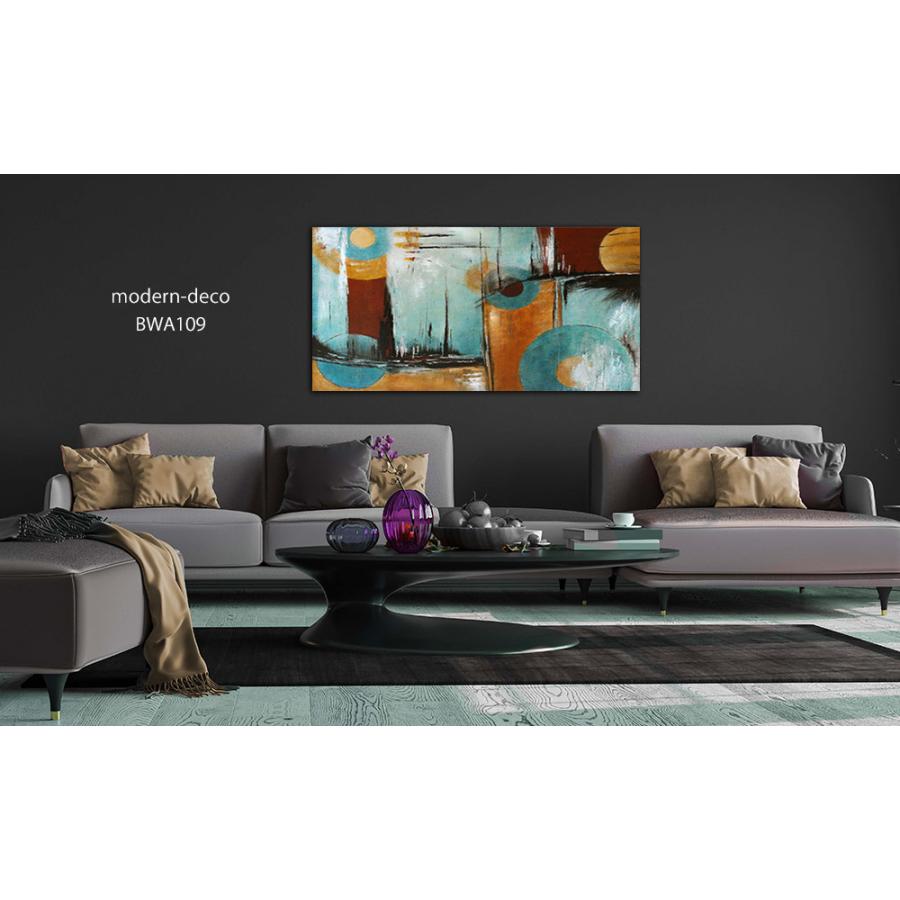BWA 絵画 インテリア アートパネル Amber Blue 100cm 北欧 青 モダン