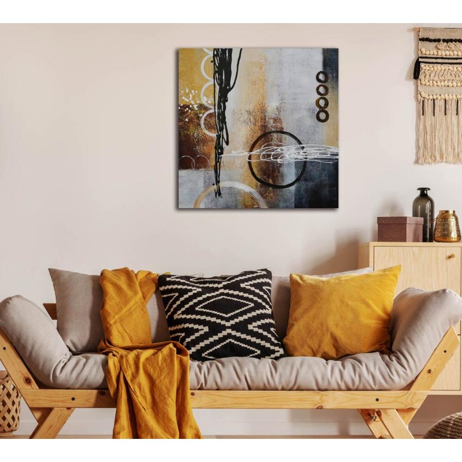 新商品 BWA 絵画 50cm Connected Circles 繋がる円の抽象4 新商品 BWA 絵画 50cm Connected Circles 繋がる円の抽象4