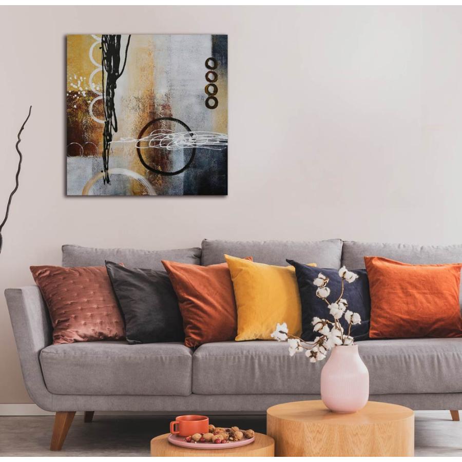 新商品 BWA 絵画 50cm Connected Circles 繋がる円の抽象4 新商品 BWA 絵画 50cm Connected Circles 繋がる円の抽象4
