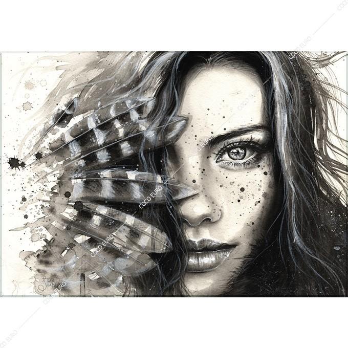 Cocoeuro インテリア アート Feathers Size 650 900 アート イラスト 壁掛け 絵 大型 ココ コブラアート フレームレス Ce F1005 Art Lab Yahoo 店 通販 Yahoo ショッピング