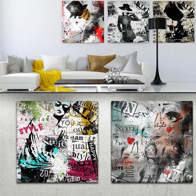 絵画 インテリア グランジ PLEXIGLAS Fille de mode Grunge9 SIZE