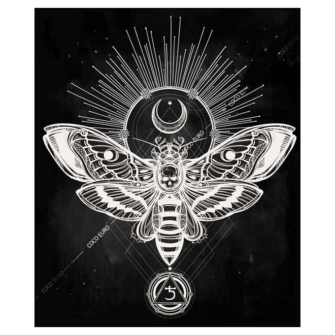 絵画 大型 高級 PLEXIGLAS Hawk moth 540*650LUXE ブランド 非日常