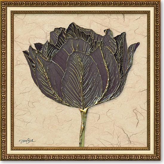 ダイアン スティムソン ゴールド ブラック チューリップ 絵画 インテリア アート 壁掛け 絵 おしゃれ 完成品 ゲル加工店舗 内装 改装 建築 リフォーム リニュー