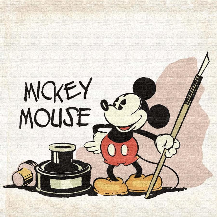 Disney EXPO ディズニー　エキスポ　アートパネル　ポスター　イラスト ディズニー クラシックポスター｜ミッキー スマイルポーズ