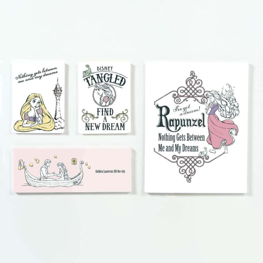 Disney 4枚セット アートパネル 塔の上のラプンツェル Rapunzel 