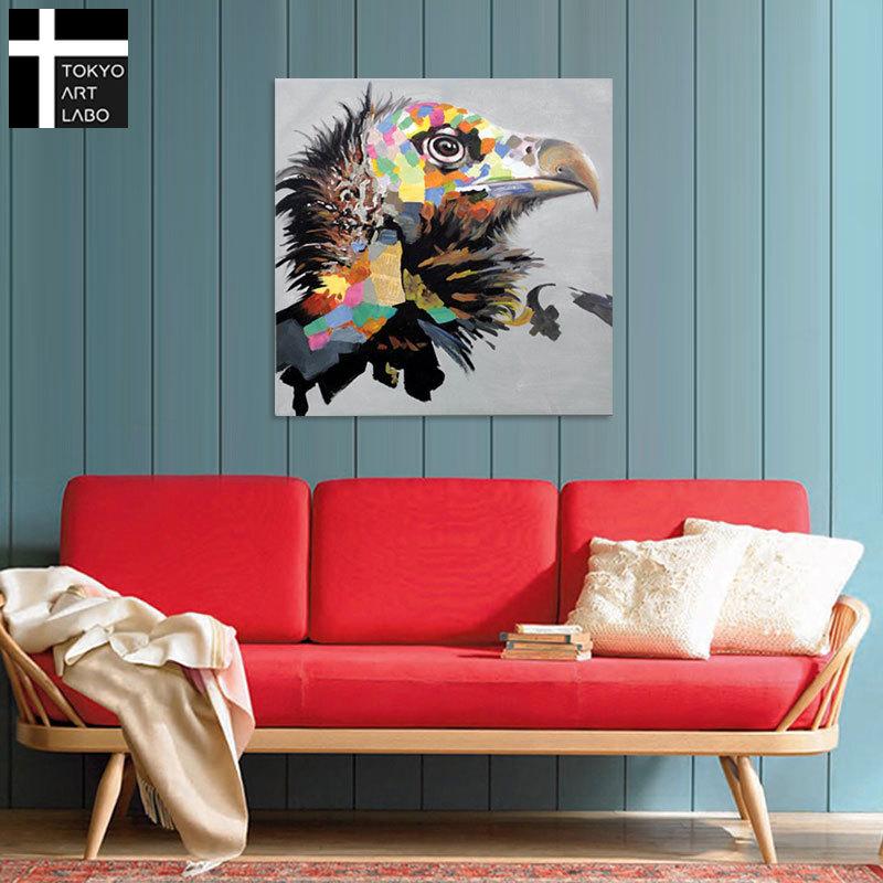 絵画 油絵 インテリア かわいい おしゃれ 壁掛け Captain Eagle