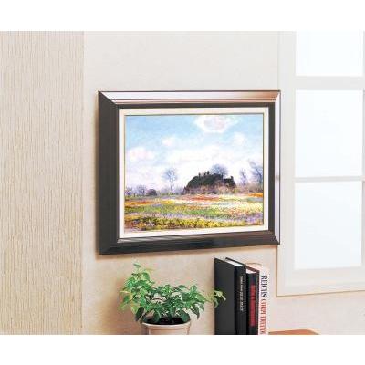 絵画 インテリア 光の画家モネ(Claude Monet)木の額装 6号サイズ 複製