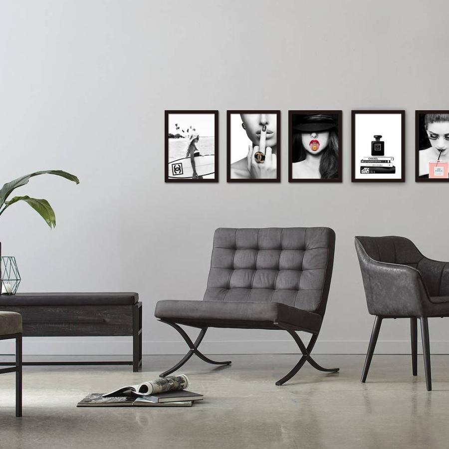 ポスター ブランド 額付き A3 ファッション 香水 ココ シャネル party